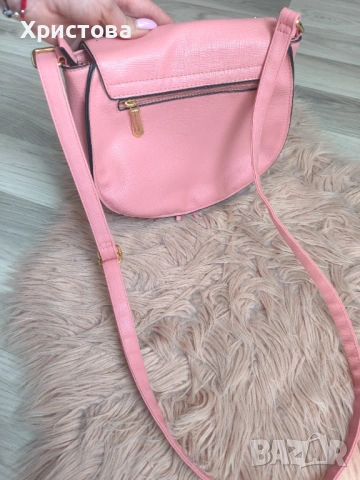 Нова! Чанта в розово - 7 Е, снимка 5 - Чанти - 53939299