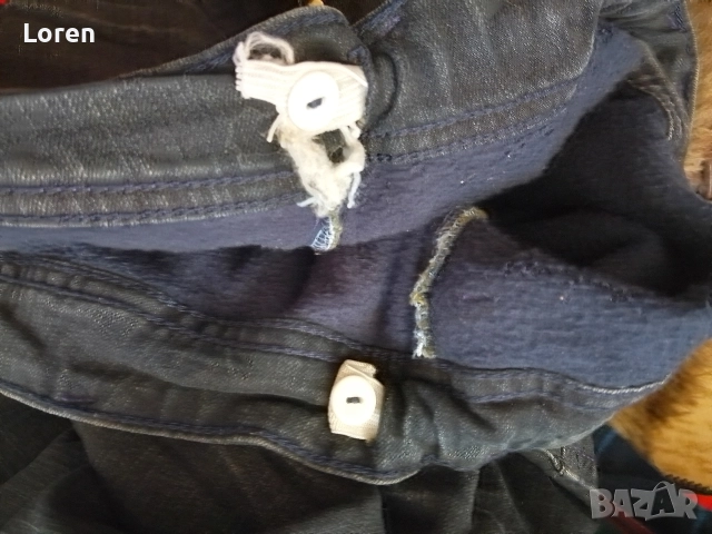 Топли ватирани детски дънки с пайети по джобовете, снимка 15 - Детски панталони и дънки - 43285777