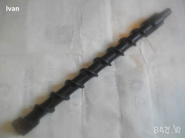 ф35мм ВИДИРАНА БУРГИЯ СВРЕДЛО 42см ЗА ПРОБИВАНЕ СКАЛИ КАМЪК БЕТОН ОТ СТАРОТО КАЧЕСТВО, снимка 2 - Други инструменти - 51010680