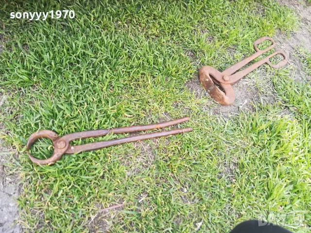 АНТИКИ//РЕЛИКВИ-СТАРИ КОВАШКИ КЛЕЩИ 1404251542, снимка 4 - Антикварни и старинни предмети - 49892847