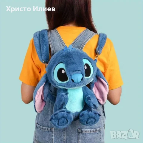 Детска плюшена раница Лило и Стич розова 3D Lilo & Stitch, снимка 5 - Други - 50533746