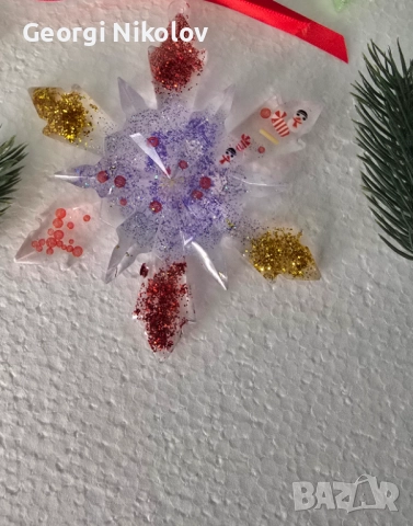 Коледни висулки и книгоразделите от епоксидна смола, снимка 14 - Декорация за дома - 52663566