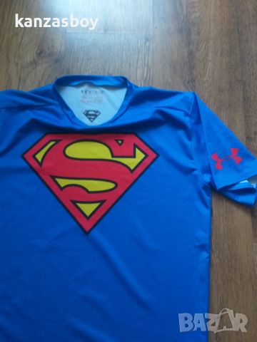 Under Armour Superman Compression Shirt - страхотна мъжка тениска ХЛ, снимка 2 - Тениски - 46717528