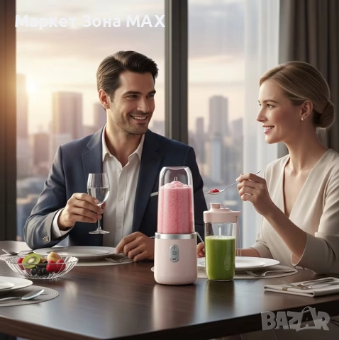 Преносим Мощен мини Блендер за смутита , снимка 3 - Блендери - 52886868