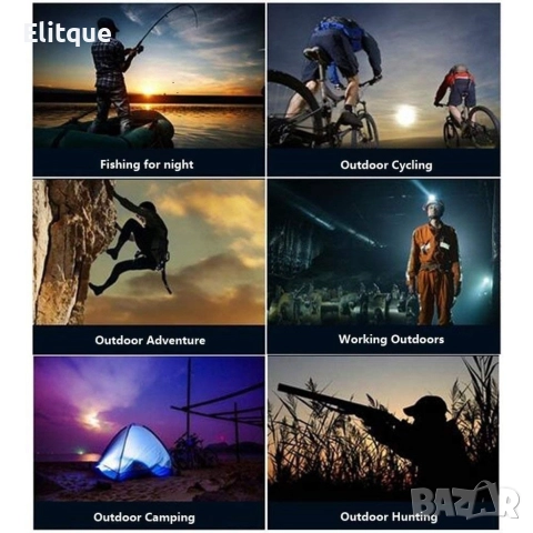 Водоустойчив фенер за глава с въртящ се фокус и мащабиране, снимка 2 - Къмпинг осветление - 52839369