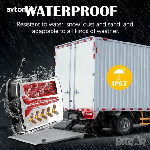 Безжични LED стопове, стоп светлина с магнит 12V - 24V за ремарке/кемпер, снимка 10 - Аксесоари и консумативи - 49812258