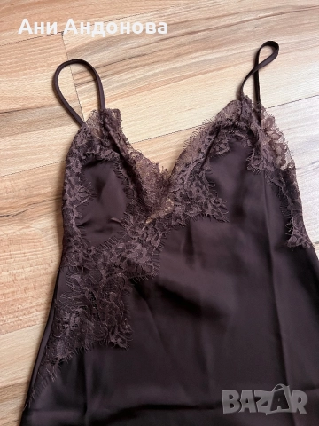 Сатенена рокля, снимка 2 - Рокли - 52089314