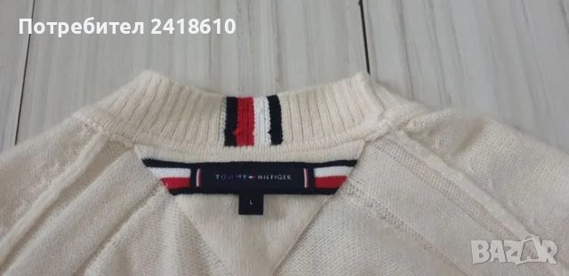 Tommy Hilfiger Wool Mens Size L НОВО! ОРИГИНАЛ! Мъжки Вълнен Пуловер!, снимка 15 - Пуловери - 49147717