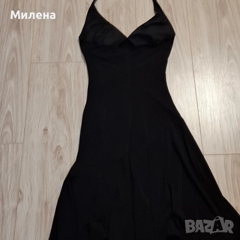 Дамска елегантна рокля с камъчета - S/M, снимка 4 - Рокли - 18349797