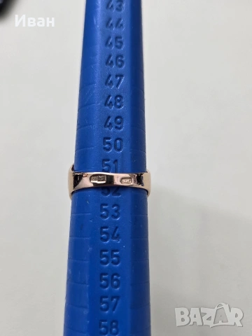 Руски златен пръстен с рубин, снимка 6 - Пръстени - 54057476