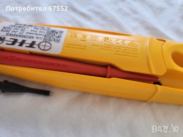 Fluke T5-1000 Тестер за напрежение, съпротивление, проводимост и ток. Цената е крайна!, снимка 5 - Други инструменти - 53615027