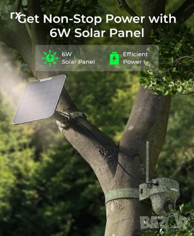 Reolink GO Ranger PT 4K 8MP 4G LTE Камера Комплект със Соларен Панел - ловна, снимка 2 - IP камери - 50762434