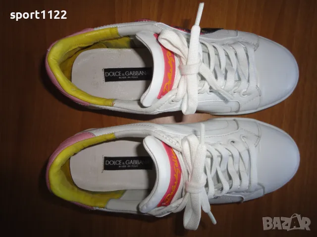 N37 Dolce&Gabbana/естествена кожа/дамски кецове, снимка 4 - Маратонки - 49357686