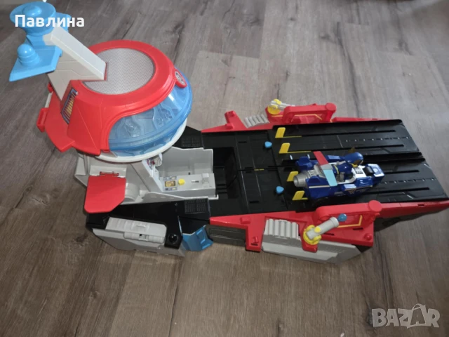 Paw Patrol: The Mighty Movie - Щаб самолетоносач Aircraft Carrier, снимка 6 - Влакчета, самолети, хеликоптери - 51179048