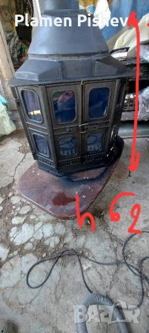 Dorve камина за вграждане- само плътен чугун.Стъкла,уплътнения,метал- вс е в отлично състояние.11 kW