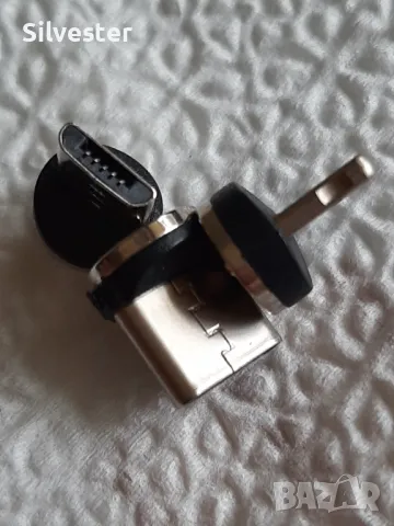 3 в 1 кабел за зареждане, магнитни конектори,USB, USB-C, Micro-USB, снимка 13 - USB кабели - 47207940