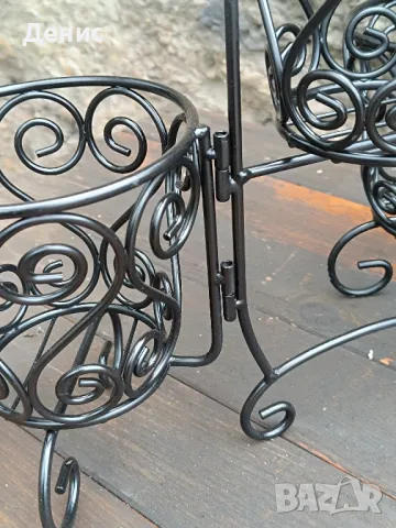 цветарник метален 25673, снимка 2 - Градински мебели, декорация  - 50325776