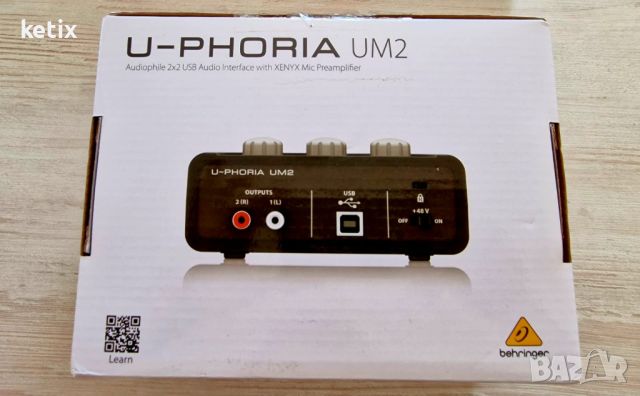 Behringer UM2 U-Phoria, снимка 3 - Други - 45282322