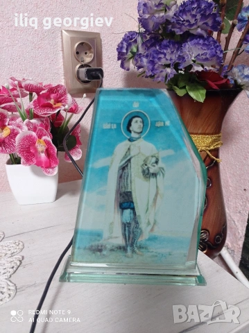 стъклена икона на Александър Невски , снимка 4 - Икони - 53652431
