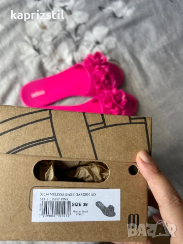 Melissa оригинални чехли 39 номер, снимка 5 - Чехли - 50931163