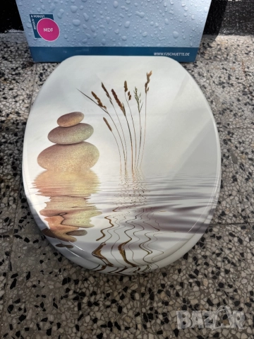 Тоалетна Седалка Schütte Art nr 80022 WC Капак с Дървен (MDF) Сърцевина и Мотив Печат:, снимка 2 - Други стоки за дома - 51946156