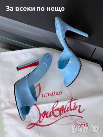 Christian Louboutin Дамски Чехли На Ток Кристиян Лоботин - Различни Цветове Код E1344, снимка 10 - Чехли - 53969857