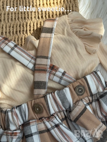 Красива рокля-сукман с боди 🤎🧸 , снимка 3 - Бебешки рокли - 53812448