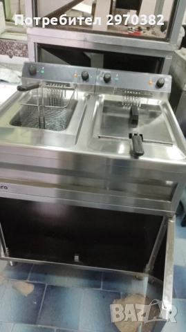 Фритюрник Двоен Професионален, снимка 8 - Обзавеждане на кухня - 51691755