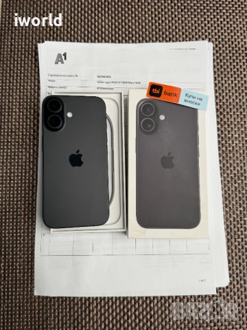 iPhone 16 Black❗️ Лизинг от 51лв/м❗️⚠️ 128GB черен