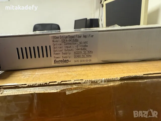 Оптичен усилвател за кабелна телевизия EDFA 1550nm 4 x18dBm, снимка 2 - Други инструменти - 50016763