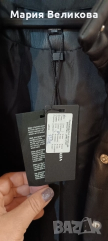 Дамско зимно кожено яке Vero Moda, снимка 3 - Якета - 52324262