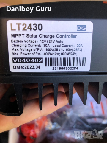 Litime 30 Amp 12V/24V DC вход Bluetooth MPPT контролер за слънчево зареждане, снимка 8 - Друга електроника - 45005868
