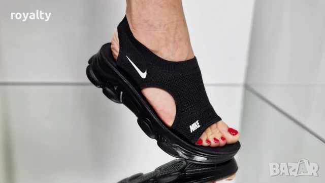 Nike черни дамски сандали , снимка 8 - Сандали - 51224446