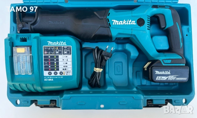 Makita DJR186 - Акумулаторен саблен трион 18V 5.0Ah, снимка 2 - Други инструменти - 51604364