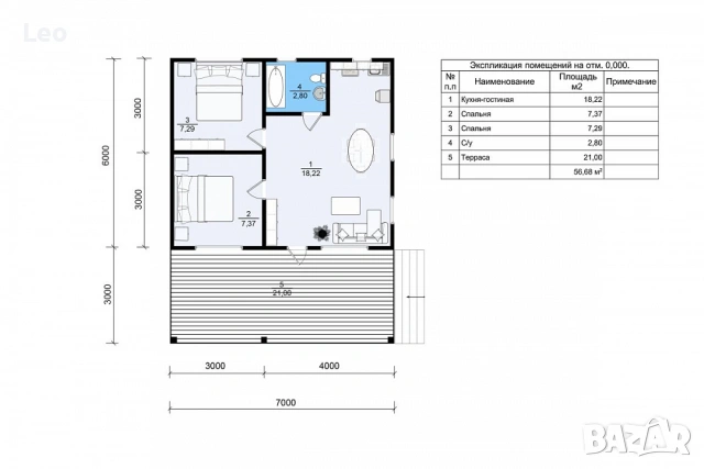 Архитектурен проект за рамкова къща, снимка 4 - Къщи - 49755411