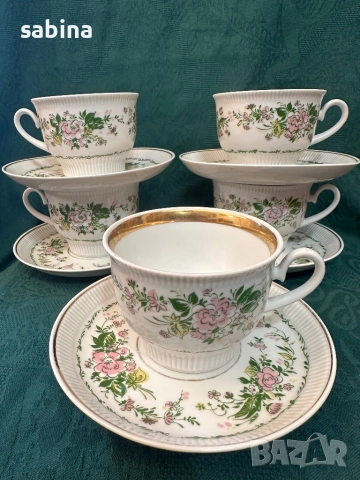 Руски чаши за чай на ЛФЗ Ломоносов, СССР