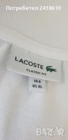 Lacoste Pique Cotton Classic Fit Mens Size 6 - XL ОРИГИНАЛ! Мъжка Тениска!, снимка 14 - Тениски - 46979873