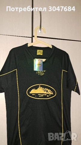 corteiz черна тениска 