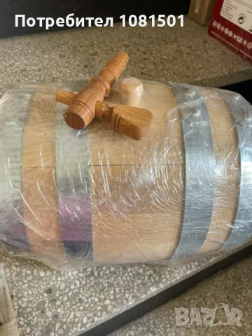 Дъбова бъчва 5 литра, снимка 2 - Декорация за дома - 50143502