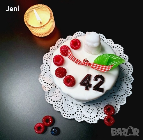 Свещ торта за РОЖДЕН ДЕН, снимка 4 - Декорация за дома - 51954960