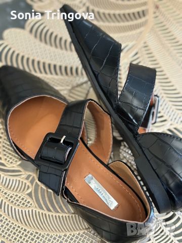 Дамски черни обувки , снимка 4 - Дамски елегантни обувки - 46078010