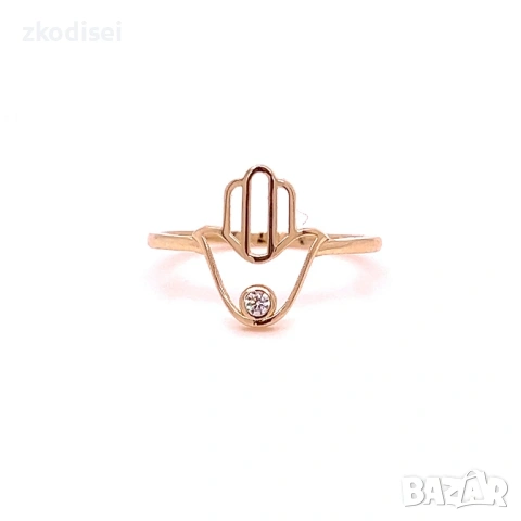 Златен дамски пръстен 1,68гр. размер:55 14кр. проба:585 модел:38758-1