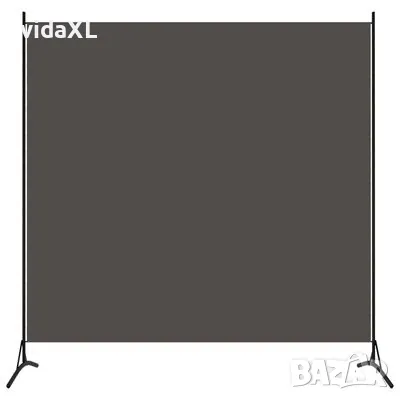 vidaXL Параван за стая, 1 панел, антрацит, 175x180 см（SKU:320737, снимка 1 - Паравани - 47559653