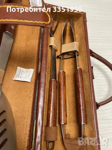 Луксозен сет за Барбекю в красива кожена чанта, снимка 11 - Подаръци за мъже - 50046990