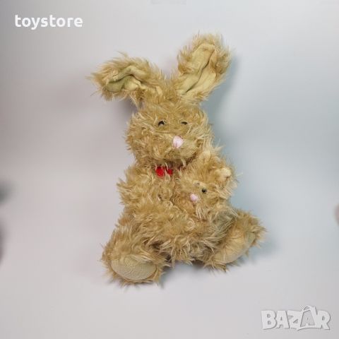 Плюшена играчка зайче с бебе ретро, снимка 4 - Плюшени играчки - 45574389