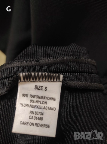 Бандажна черна рокля, снимка 4 - Рокли - 52874098