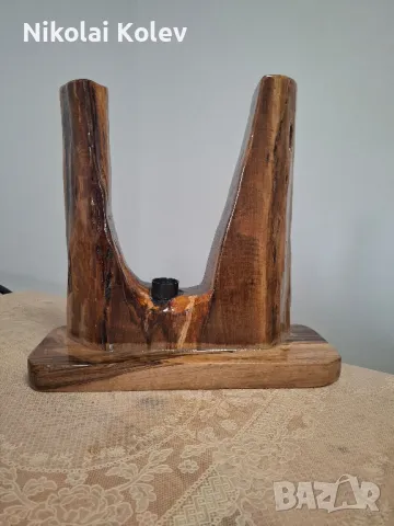 Ръчно изработени нощни лампи от орех, снимка 2 - Декорация за дома - 49860853