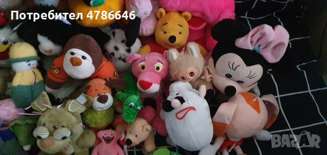 Голям лот плюшени играчки лябубу, мини маус, Шрек и др, снимка 3 - Плюшени играчки - 54133287