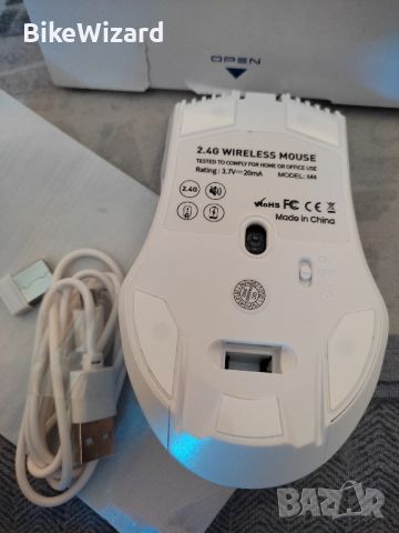  Zienstar 2,4 GHz с RGB подсветка безжична мишка с презареждаща батерия НОВА, снимка 7 - Клавиатури и мишки - 45465186
