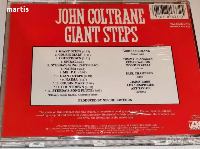 John Coltrane CD , снимка 2 - CD дискове - 45845996